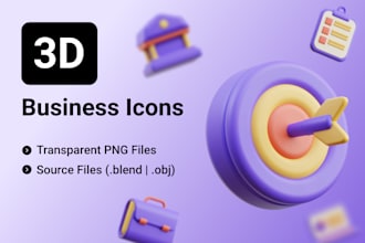 create professional 3d icon for your website or apps