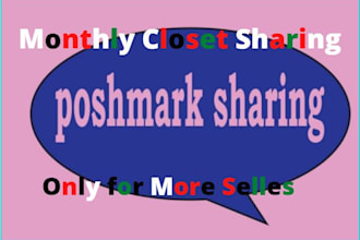 share your poshmark closet up to 90k for a month