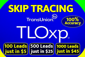 do skip tracing using tloxp and accurate tools