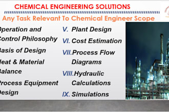 assist you in chemical engineering and consultancy services