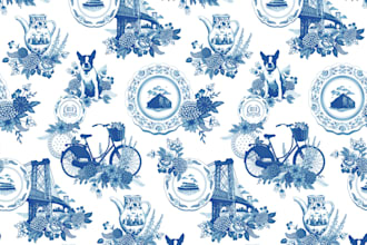 design custom vector seamless repeat patterns