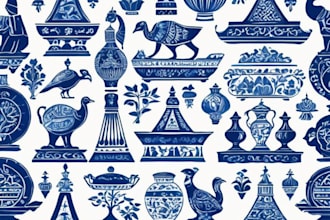 design custom vector seamless repeat patterns