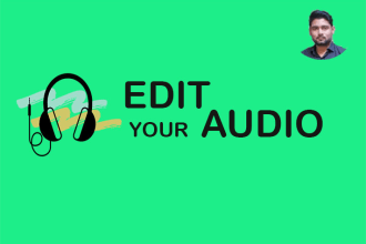 clean background noise and enhance the audio