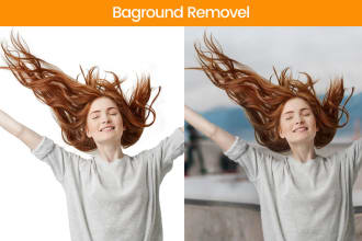 do background removal, white or transparent within 24 hours