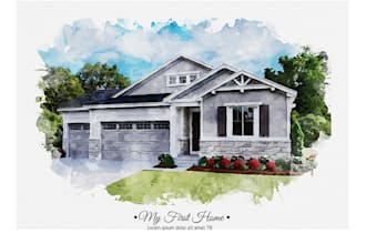 create watercolor portrait of your house from your image