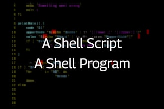 make a shell script