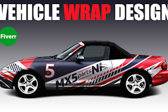 design professional car, truck, van, trailer, and vehicle wrap