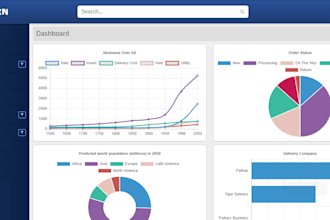 develop a custom business website and web application