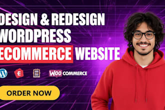design or redesign a wordpress ecommerce website using astra elementor pro