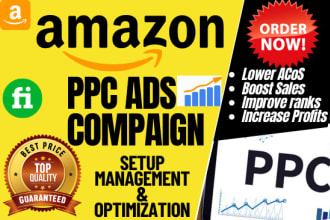 setup, optimize and manage amazon PPC campaign sponsored ads