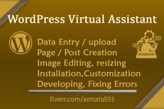 be your virtual assistant for content upload to website