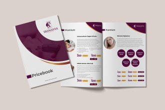 design brochure, booklet, and product catalog