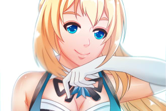 draw kawaii headshots anime in 1 day
