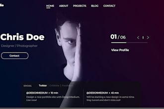build you a personal portfolio site