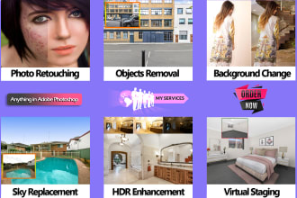 do any type of photoshop editing work with high quality