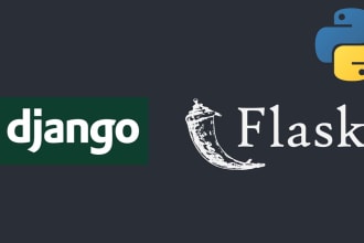 create a full stack web app with django or flask with python