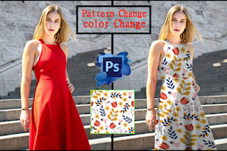 do pattern change, replacement, color change and correction