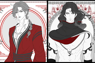 draw your oc with minimal colors