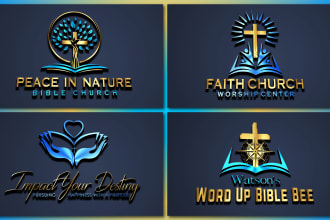 create a professional minimalist church logo for christian or religious ministry