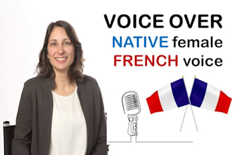record any audio with a native french female voice
