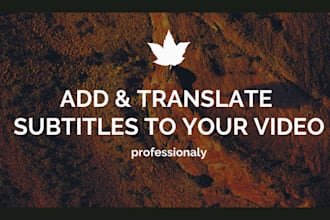 add professional synced subtitles or captions to your video