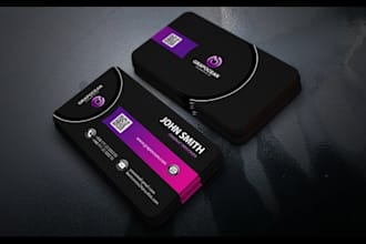 create professional visiting card and business card
