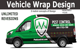 create vehicle wrap decal,for food truck,food trailer,car wrap,van wrap