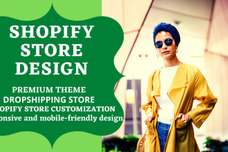 build a passive income dropshipping shopify store or shopify website