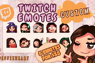 design twitch emotes and badges for streamers