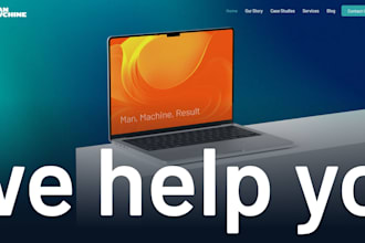 design and develop a premium webflow website or landing page