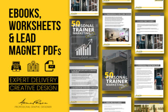 design ebooks, pdfs, workbooks, lead magnets in canva