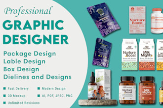 do realistic unique labels for food, beauty, lifestyle products and mockup
