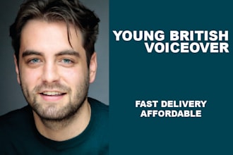record a professional young british male voice over