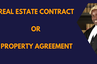 draft a professional real estate contract or property agreement