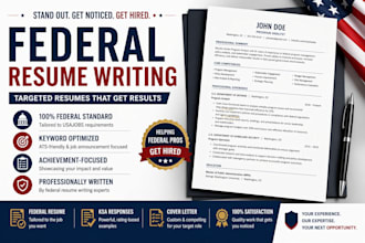 write a usajobs federal resume for veterans and gs level professionals