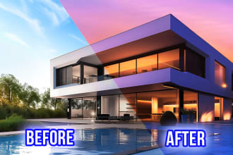 retouch and edit real estate photos hdr in photoshop