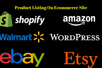 do shopify SEO products listing and amazon, etsy, walmart