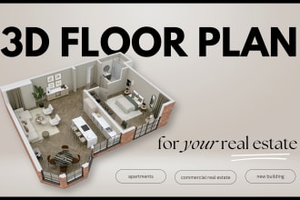 visualize your real estate as a 3d floor plan