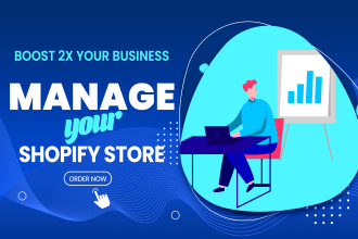 manage shopify store, update inventory, speed optimize