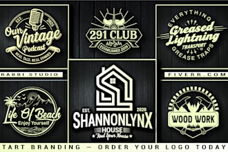 do vintage, retro, badge, hipster, outdoor, clothing logo design