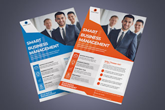 design professional event flyer and business flyer