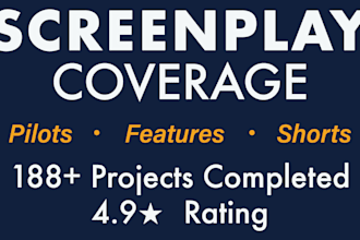 provide screenplay coverage and actionable feedback