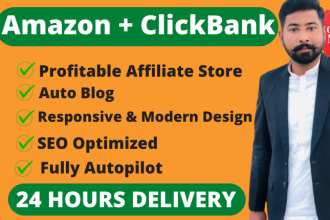 build amazon affiliate autopilot website with clickbank  autoblog