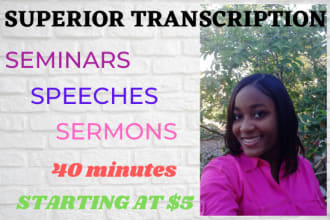 exceptionally transcribe your audio files