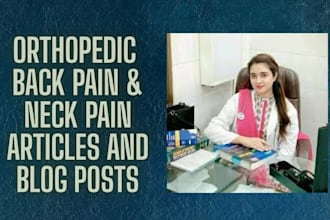 write lower back pain, and orthopedic as a doctor