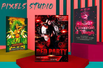create party flyer, event flyer, concert poster