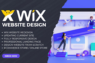 design   revamp and customize  wix website  and online store