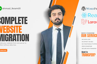 migrate the complete website from one server to another