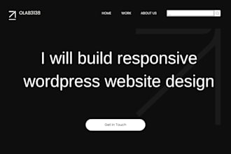 build or redesign a responsive wordpress website