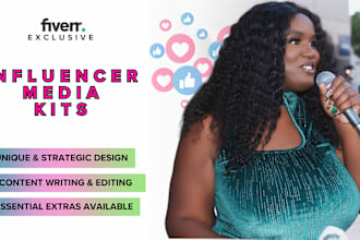 design an influencer media kit for your brand
